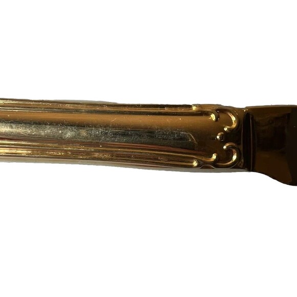 FB Rogers Golden Plated Electroplate American Chipendale Flat 5 Butter Cutters - Picture 14 of 14